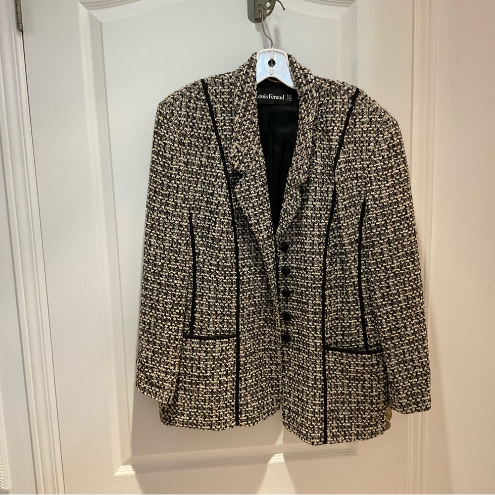 Louis Feraud tweed blazer